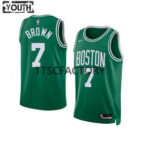 Dres Boston Celtics Jaylen Brown 7 Nike 2022-23 Icon Edition Green Swingman - Dječji